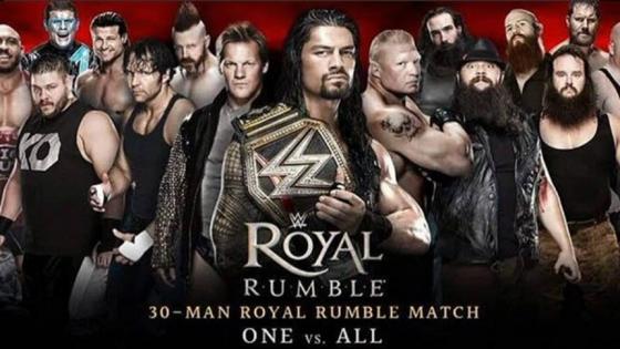 نتائج رويال رامبل 2017 اليوم الثلاثاء 30-1-2017 نتيجة نزالات Royal Rumble 2017